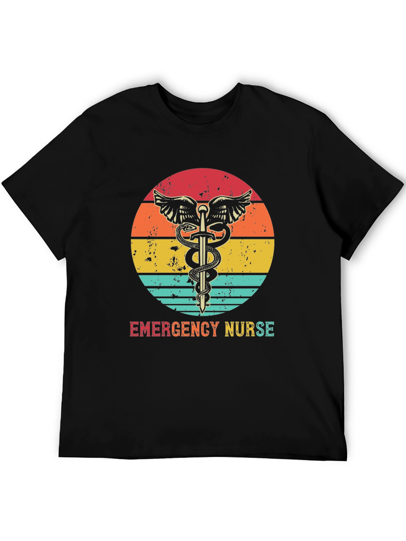 Emergency Nurse Retro T-Shirt Medical Hero Tee