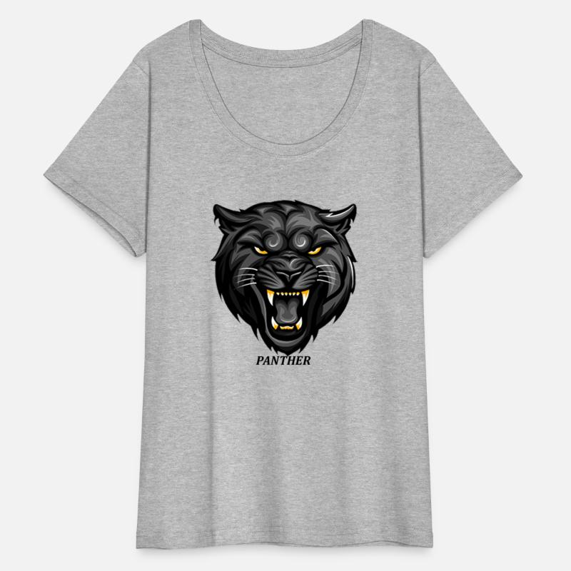 Panther roaring head muzzle vector mascot icon