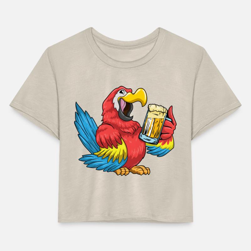 Parrot With Glass Of Beer