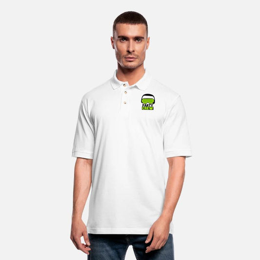 Party Crew Face Team Friends Member Face Text Logo