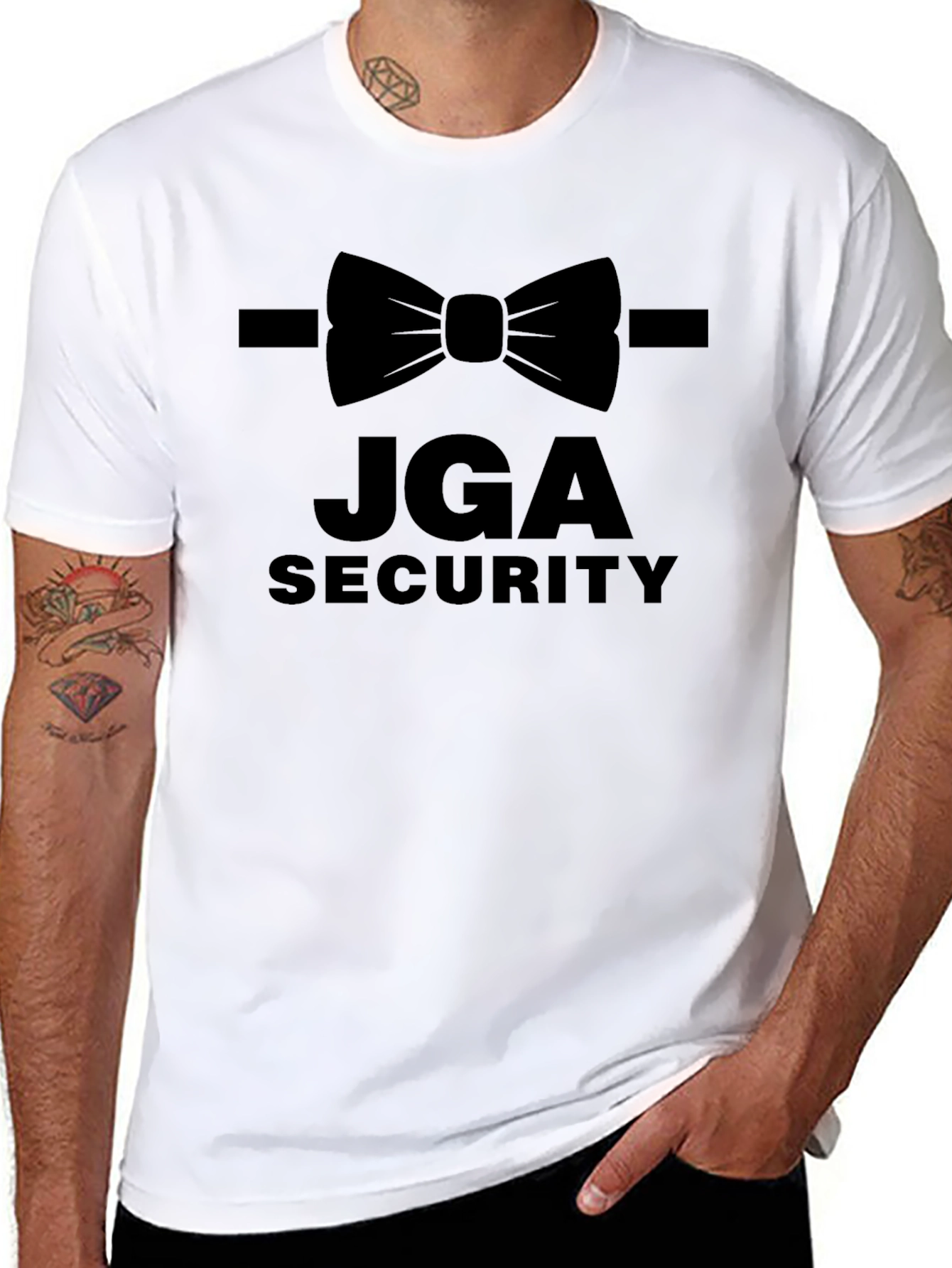 JGA Security Bowtie T-Shirt - Classic Black Tee