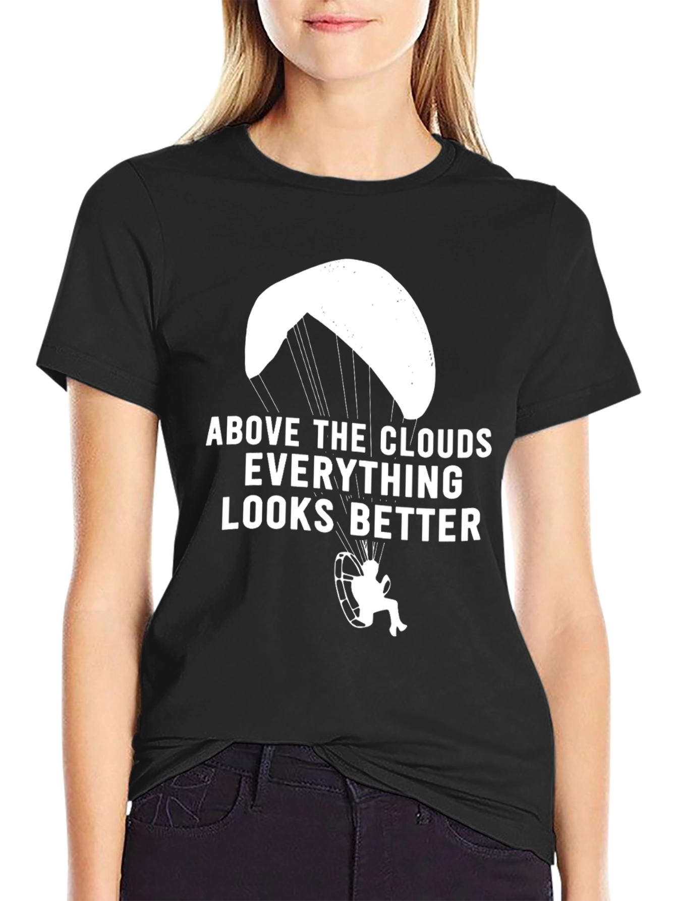 Above The Clouds T-Shirt: Paramotor Design