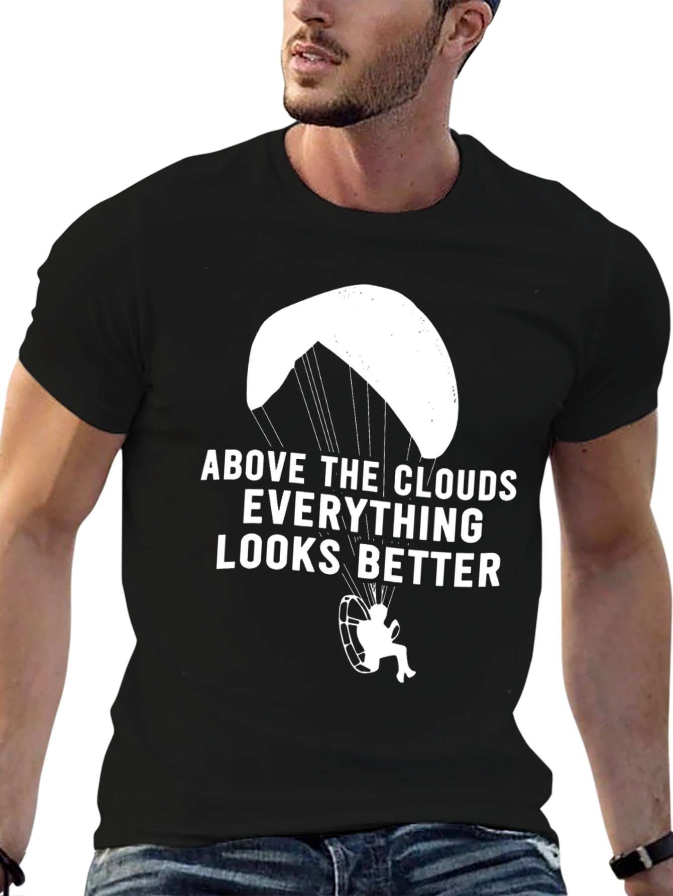 Above The Clouds T-Shirt: Paramotor Design