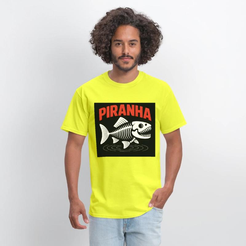 Piranha Skeleton – Bold Fish Bones Graphic