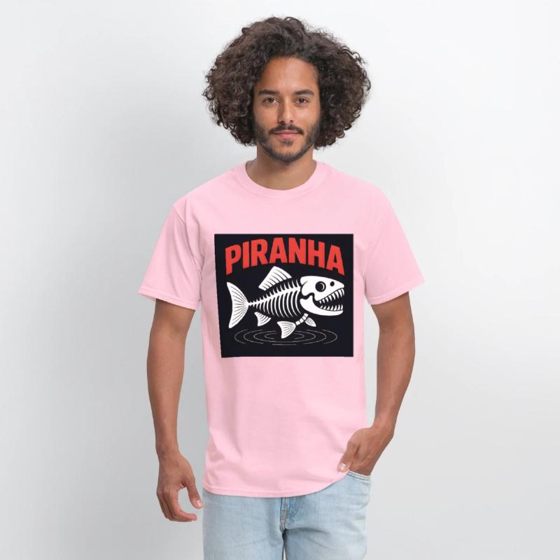 Piranha Skeleton – Bold Fish Bones Graphic