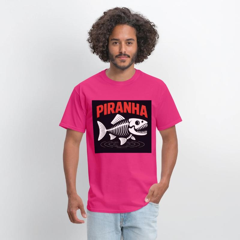 Piranha Skeleton – Bold Fish Bones Graphic
