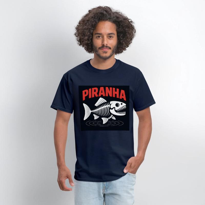 Piranha Skeleton – Bold Fish Bones Graphic