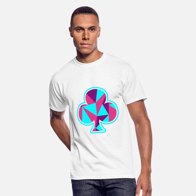 Playing card clover gift game player poker neon