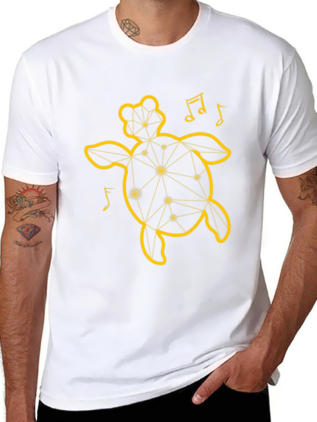 Geometric Turtle Graphic T-Shirt