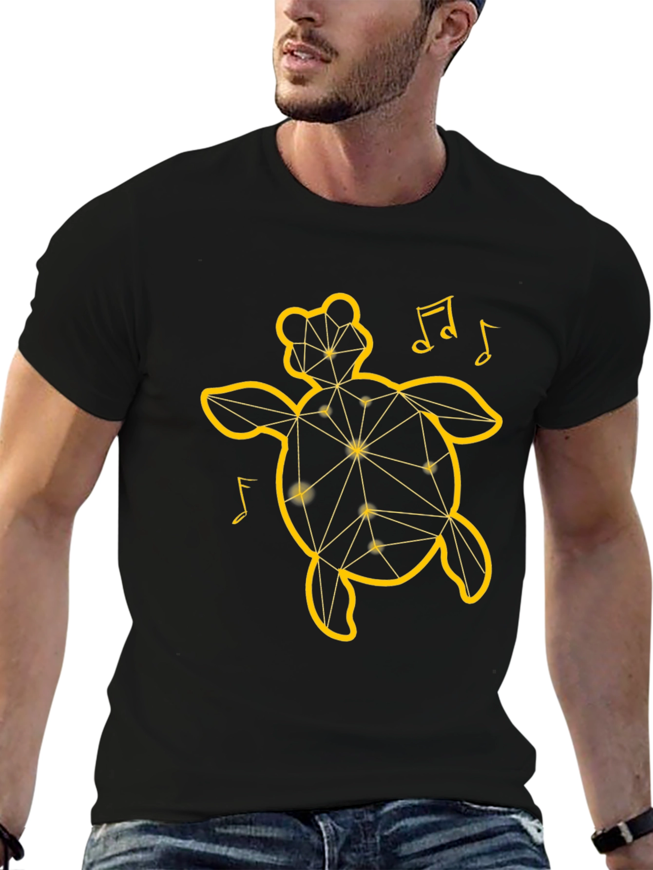 Geometric Turtle Graphic T-Shirt