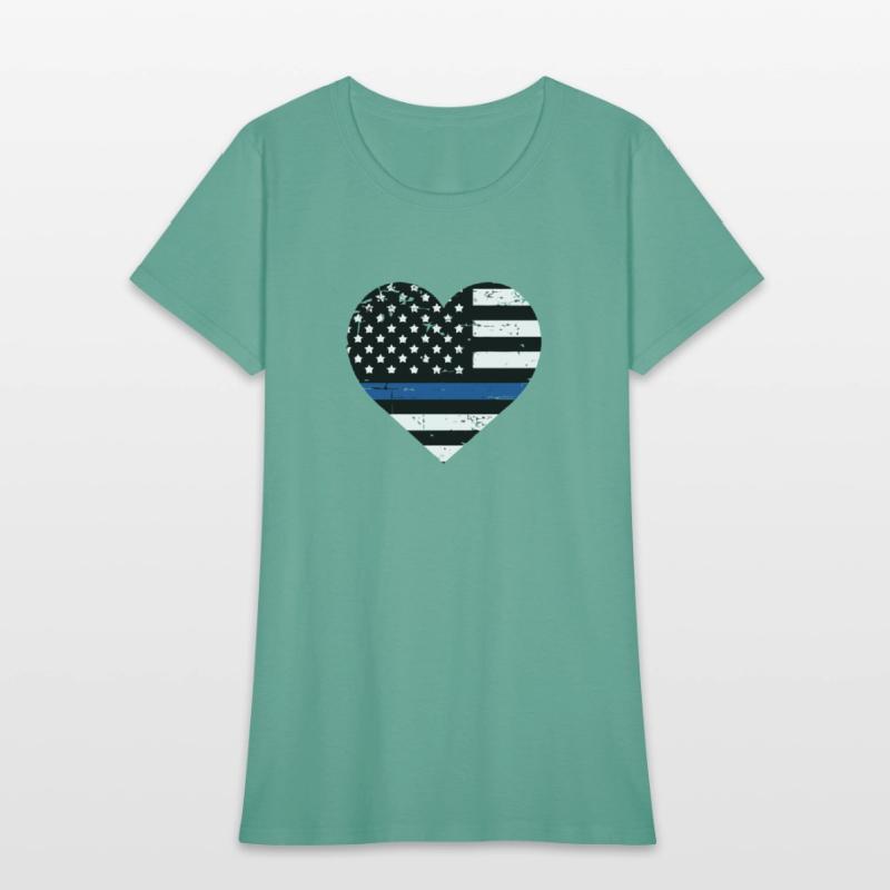 Police Wife I'Ve Got His Six Thin Blue Line Flag H