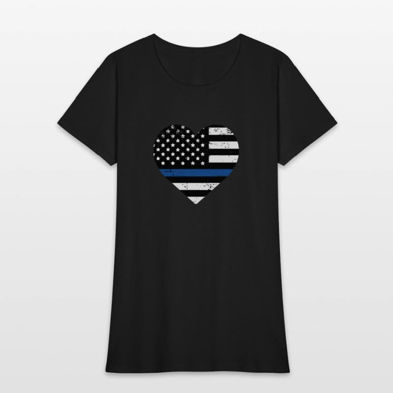 Police Wife I'Ve Got His Six Thin Blue Line Flag H