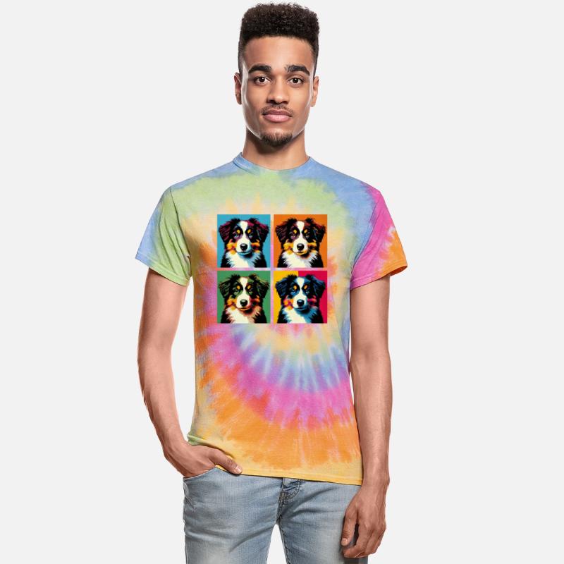 Pop Retro Australian Shepherd - Dog Portrait