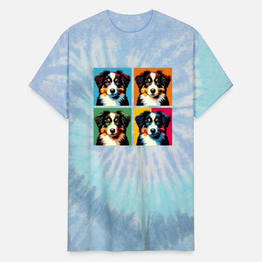 Pop Retro Australian Shepherd - Dog Portrait