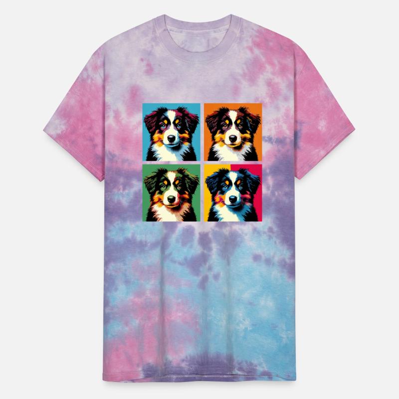 Pop Retro Australian Shepherd - Dog Portrait