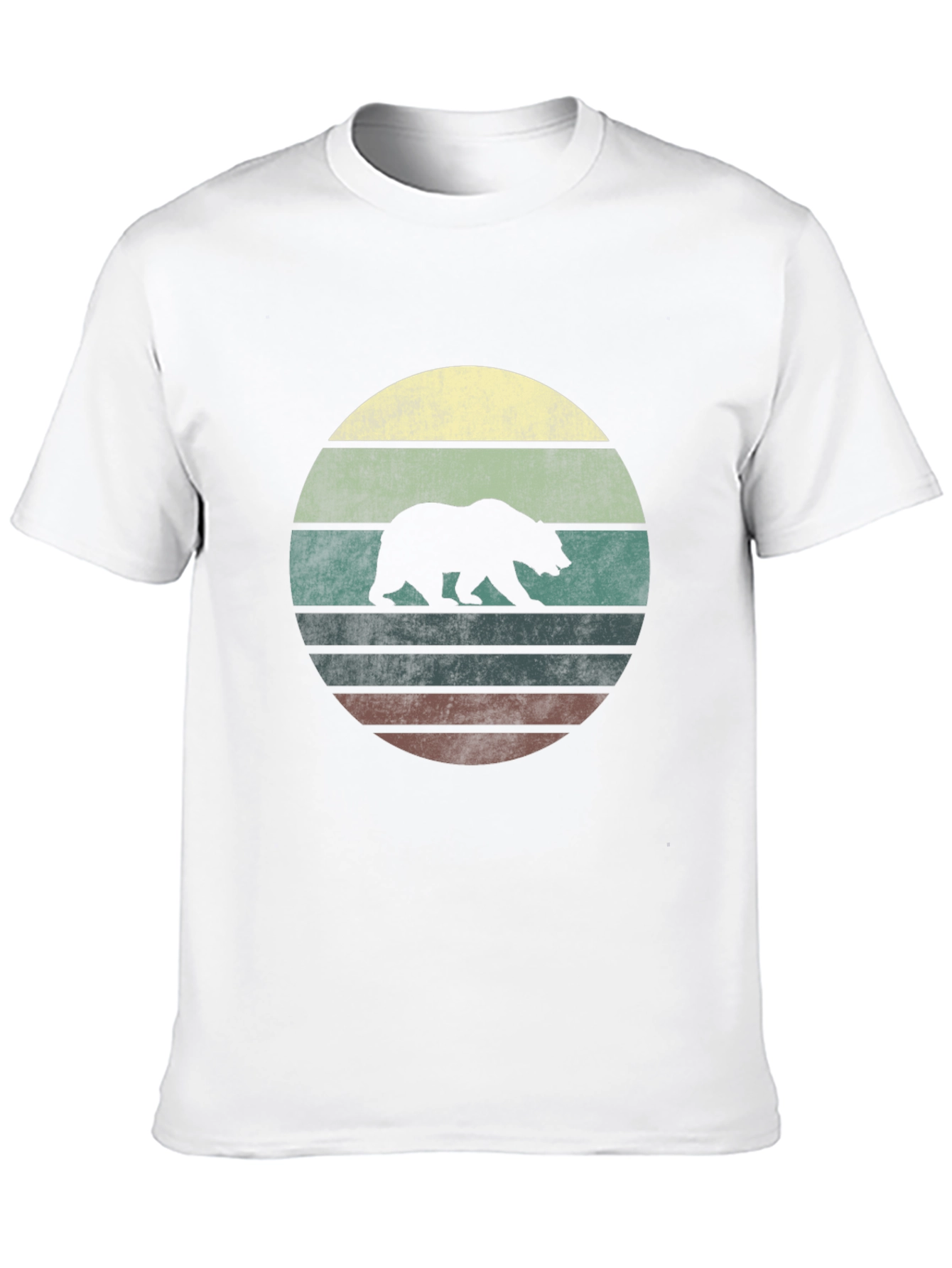 Retro Bear Graphic Tee - Black