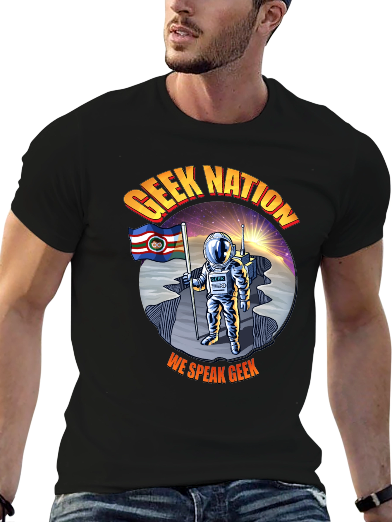 Geek Nation T-Shirt: Astronaut Design