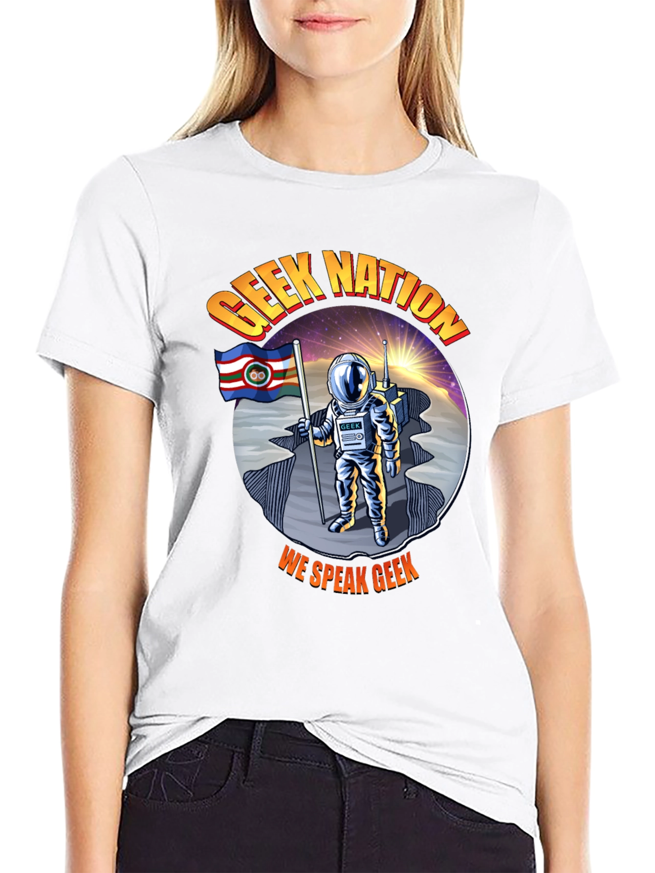 Geek Nation T-Shirt: Astronaut Design