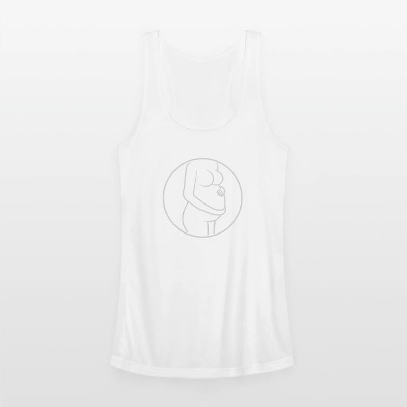 pregnant woman holding belly