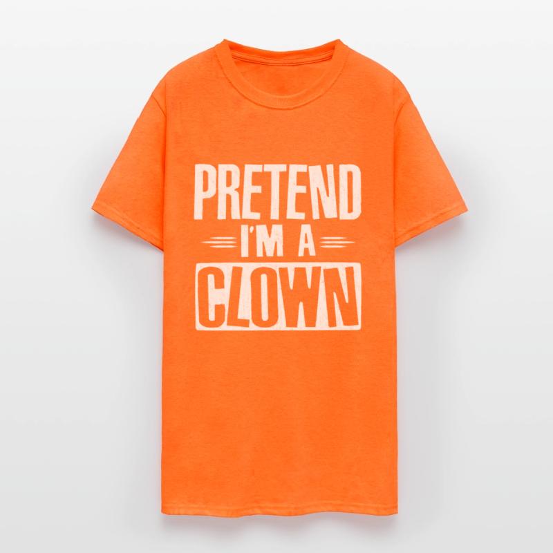 Pretend I'm A Clown Easy Lazy Halloween Costume