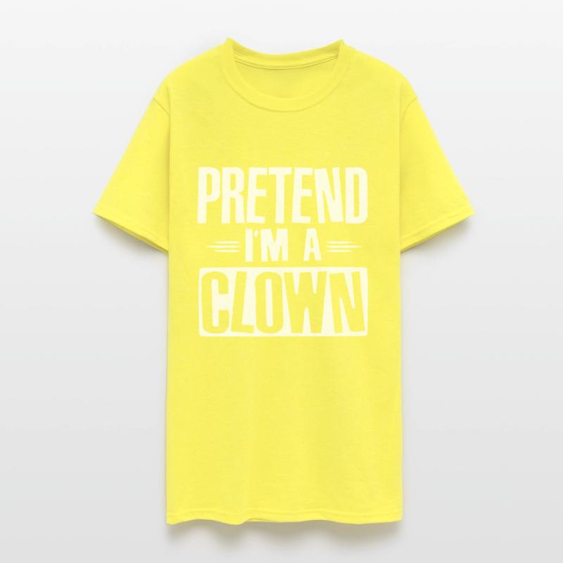 Pretend I'm A Clown Easy Lazy Halloween Costume
