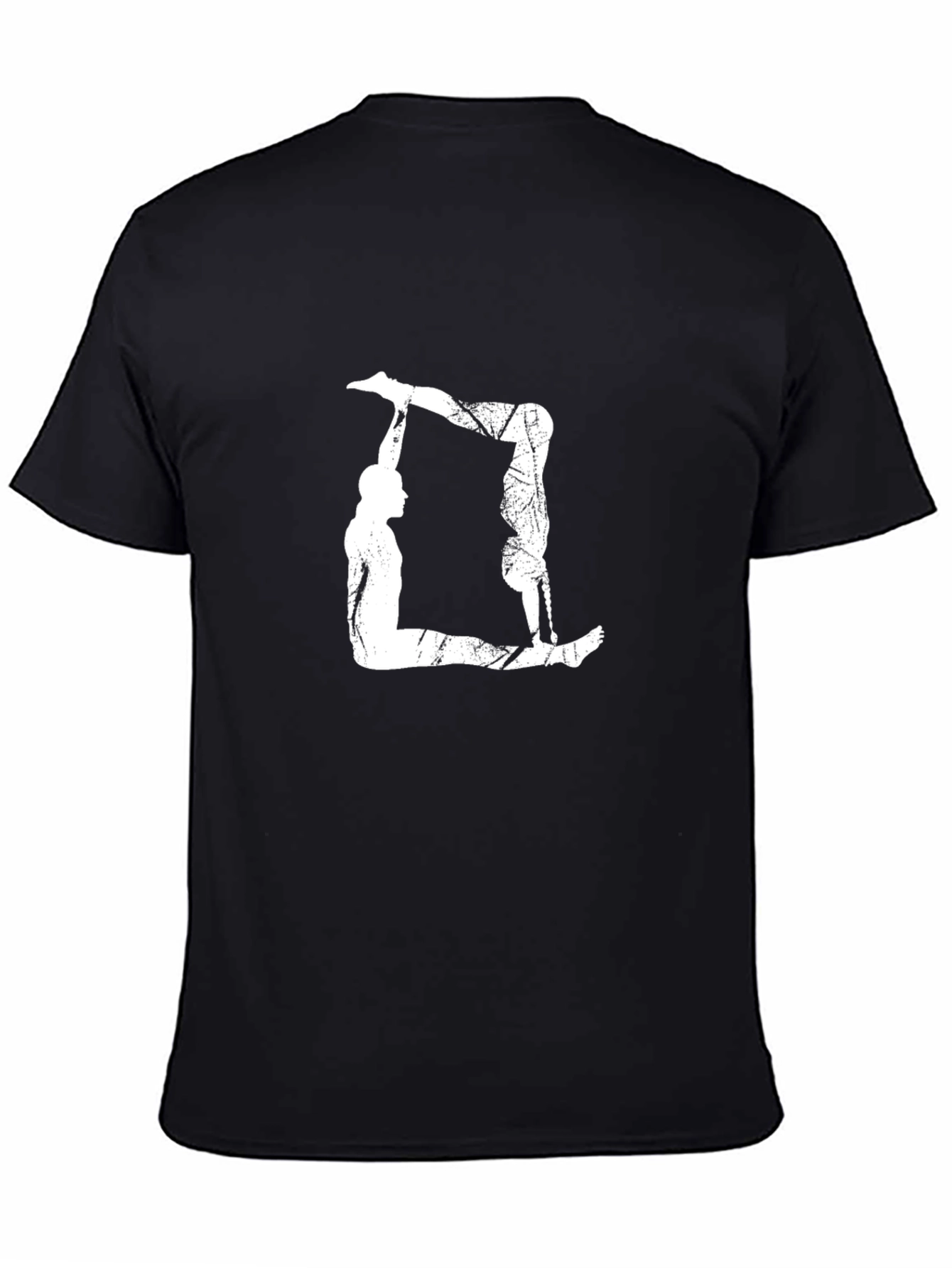Acrobatic Duo Graphic Tee - Black Cotton T-Shirt