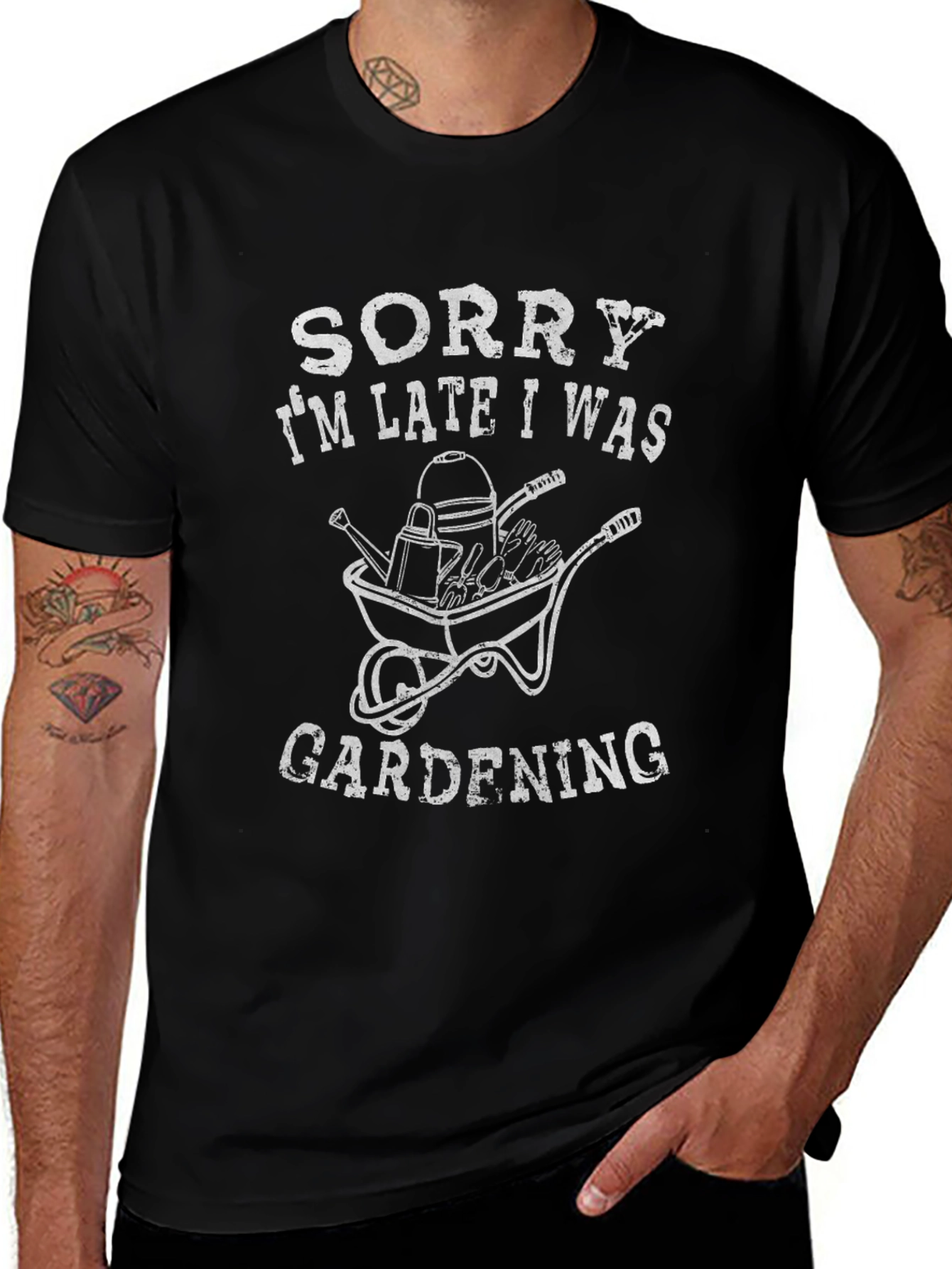 Gardening T-Shirt - Sorry Im Late!