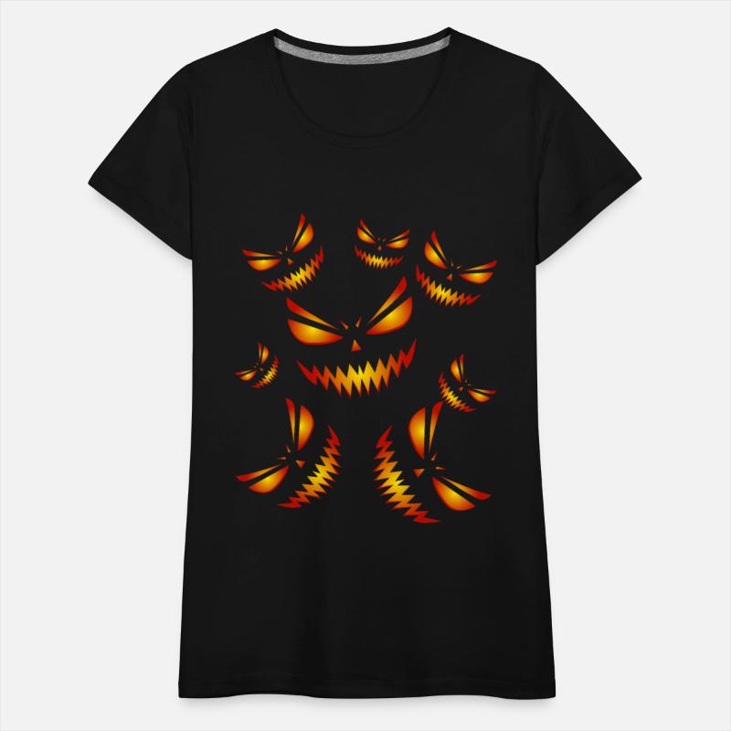 Pumpkins Face Happy Halloween Day