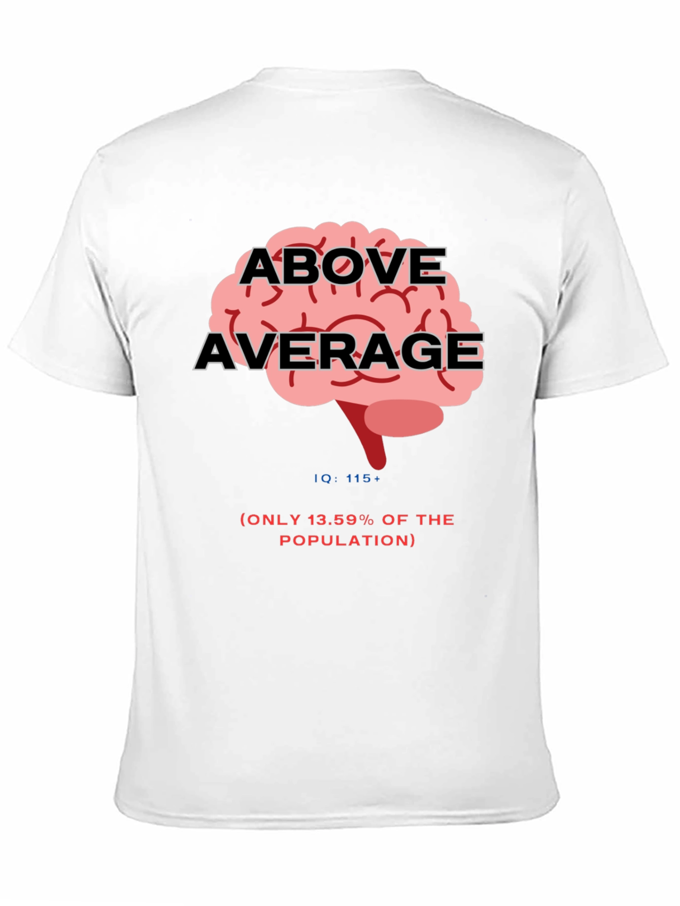 Above Average IQ Brain Graphic Tee - Black