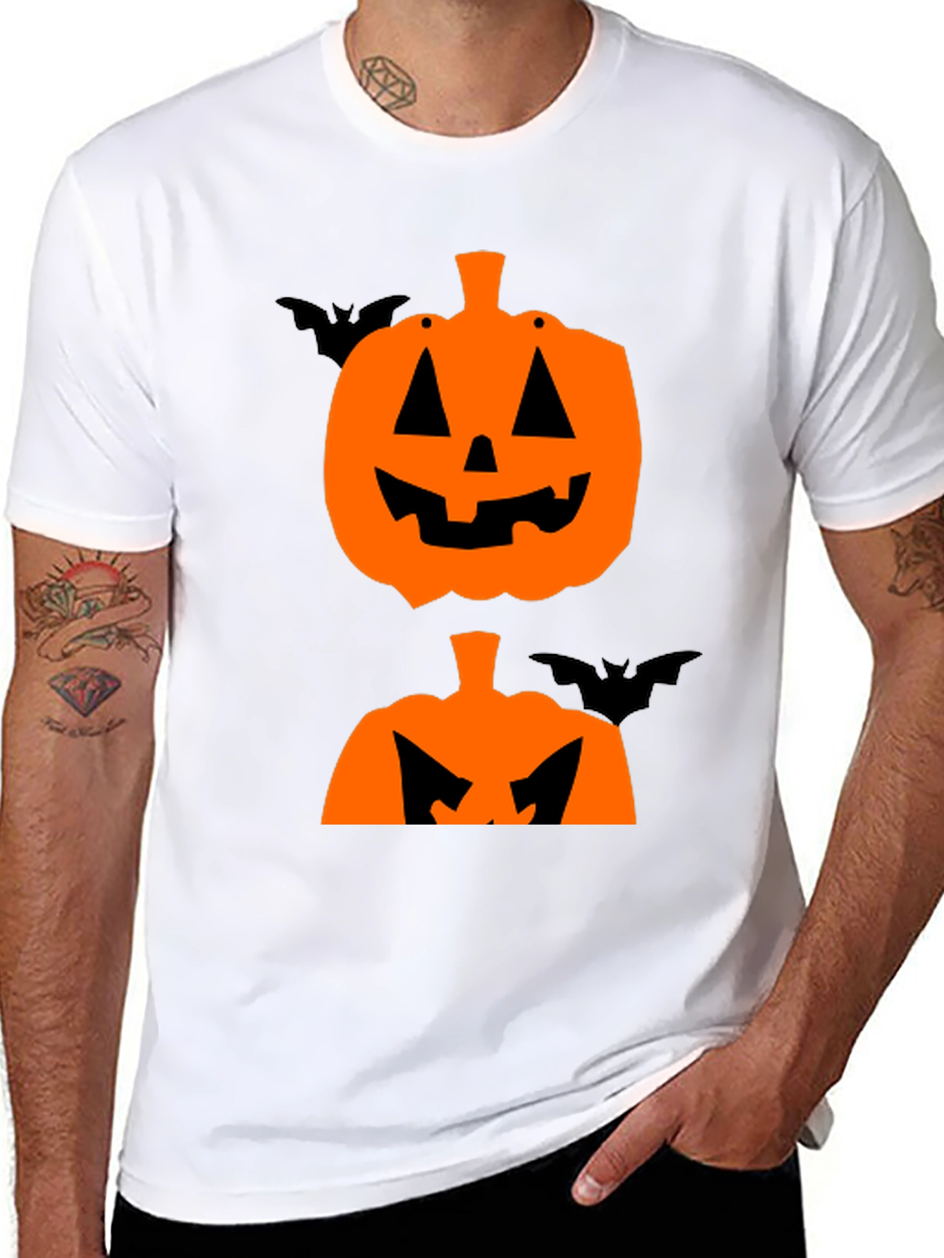 Halloween Pumpkin Bat T-Shirt