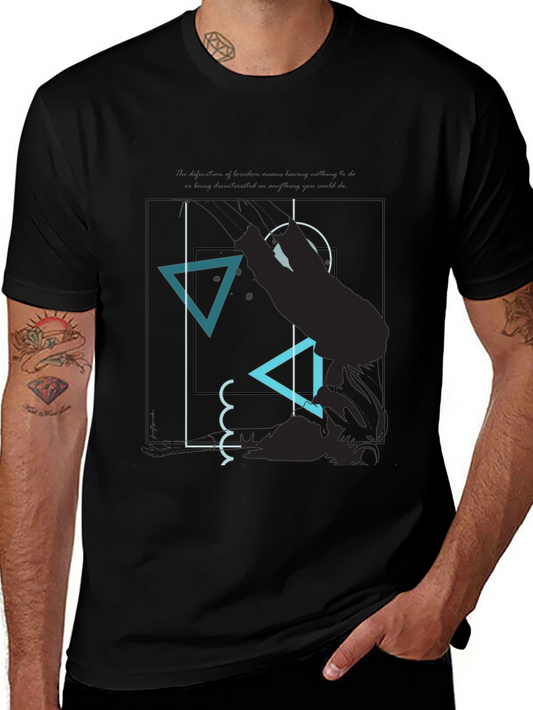 Abstract Graphic Tee - Modern Mens T-Shirt