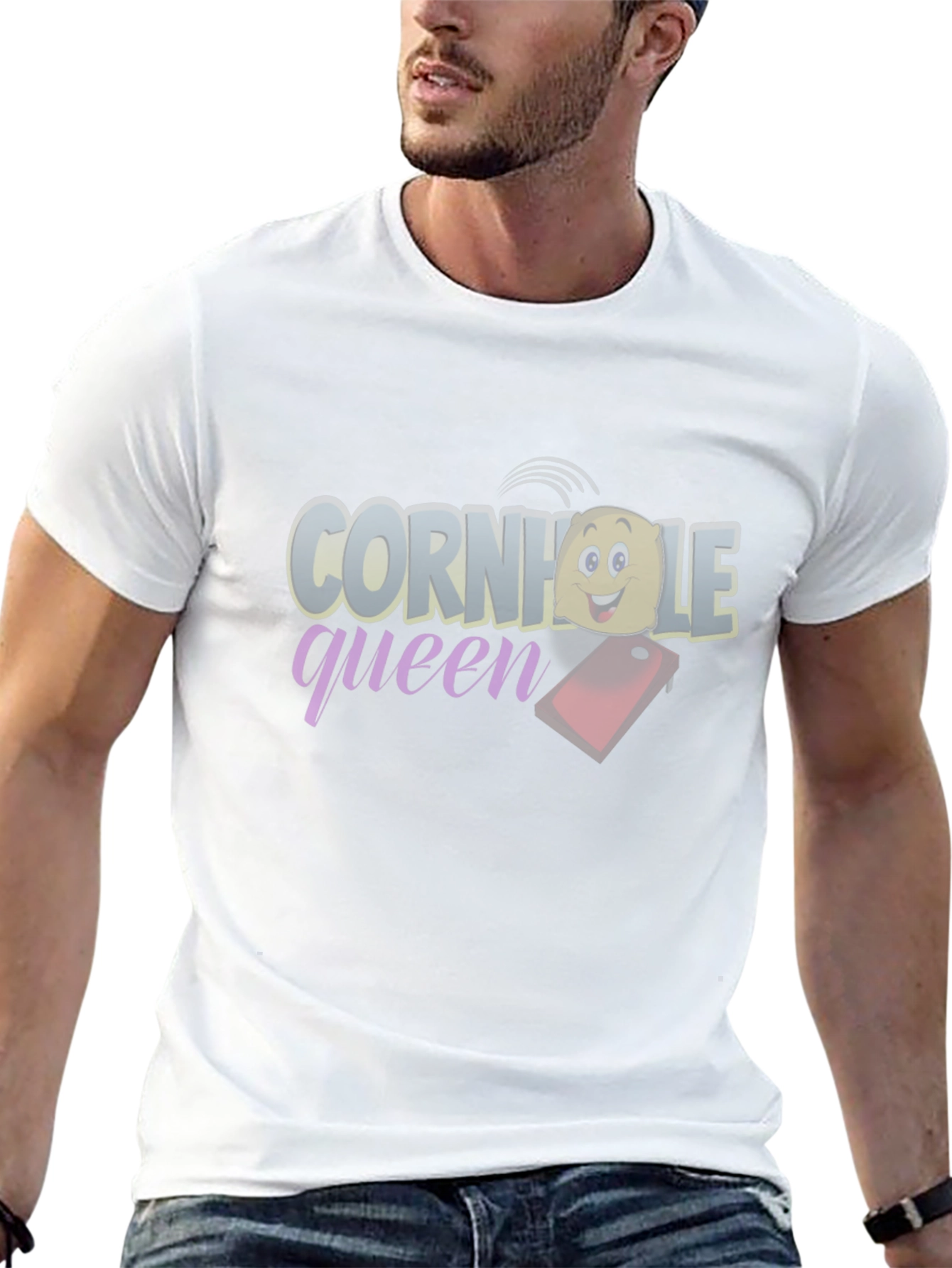 Cornhole Queen Black T-Shirt