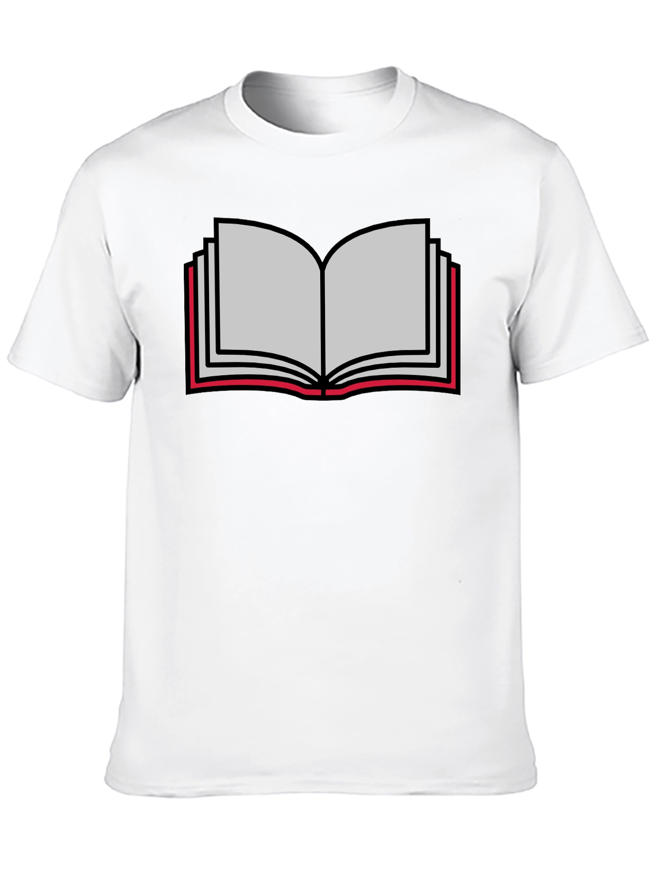 Book Lovers Tee - Open Book Graphic T-Shirt