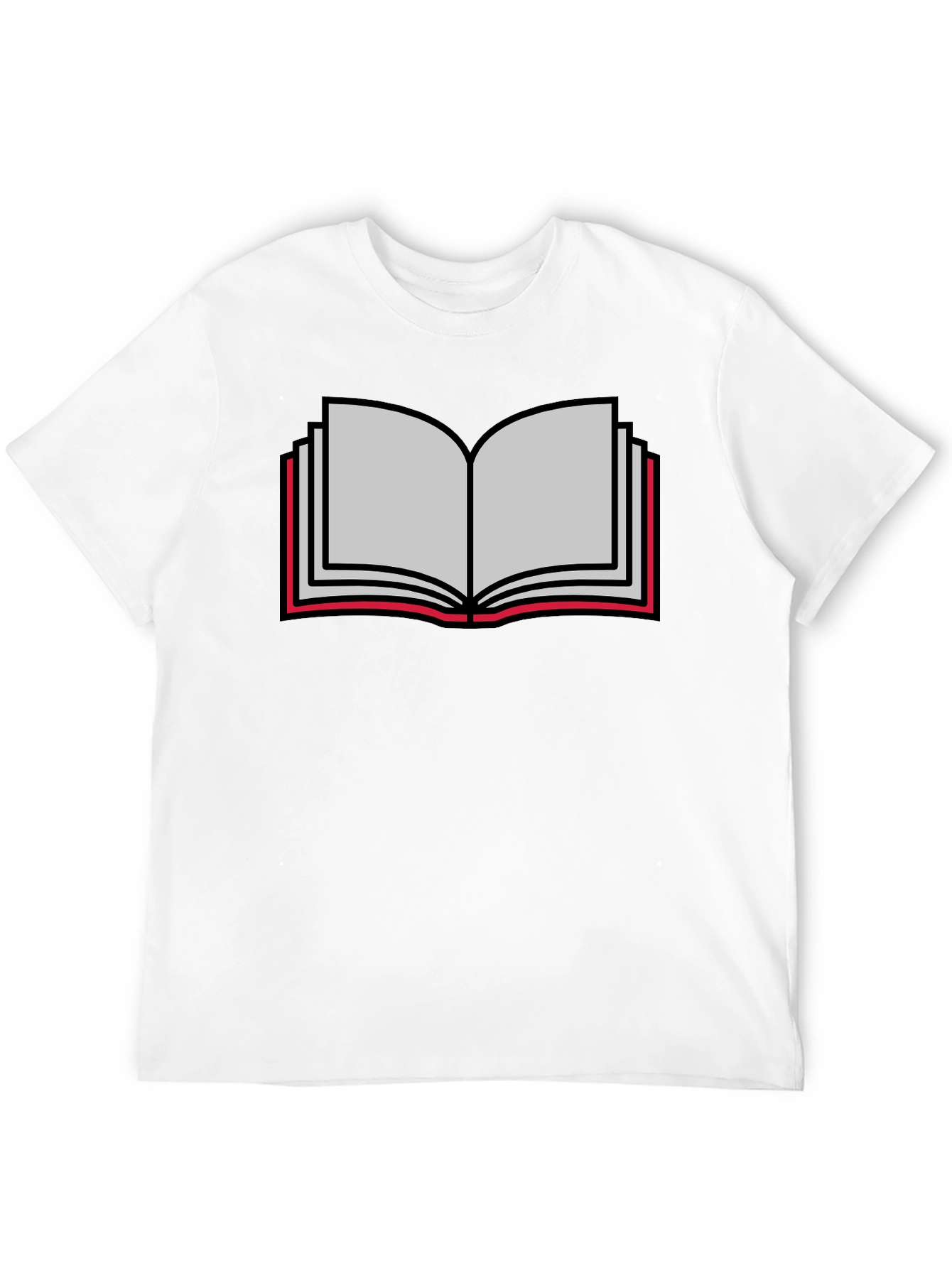 Book Lovers Tee - Open Book Graphic T-Shirt