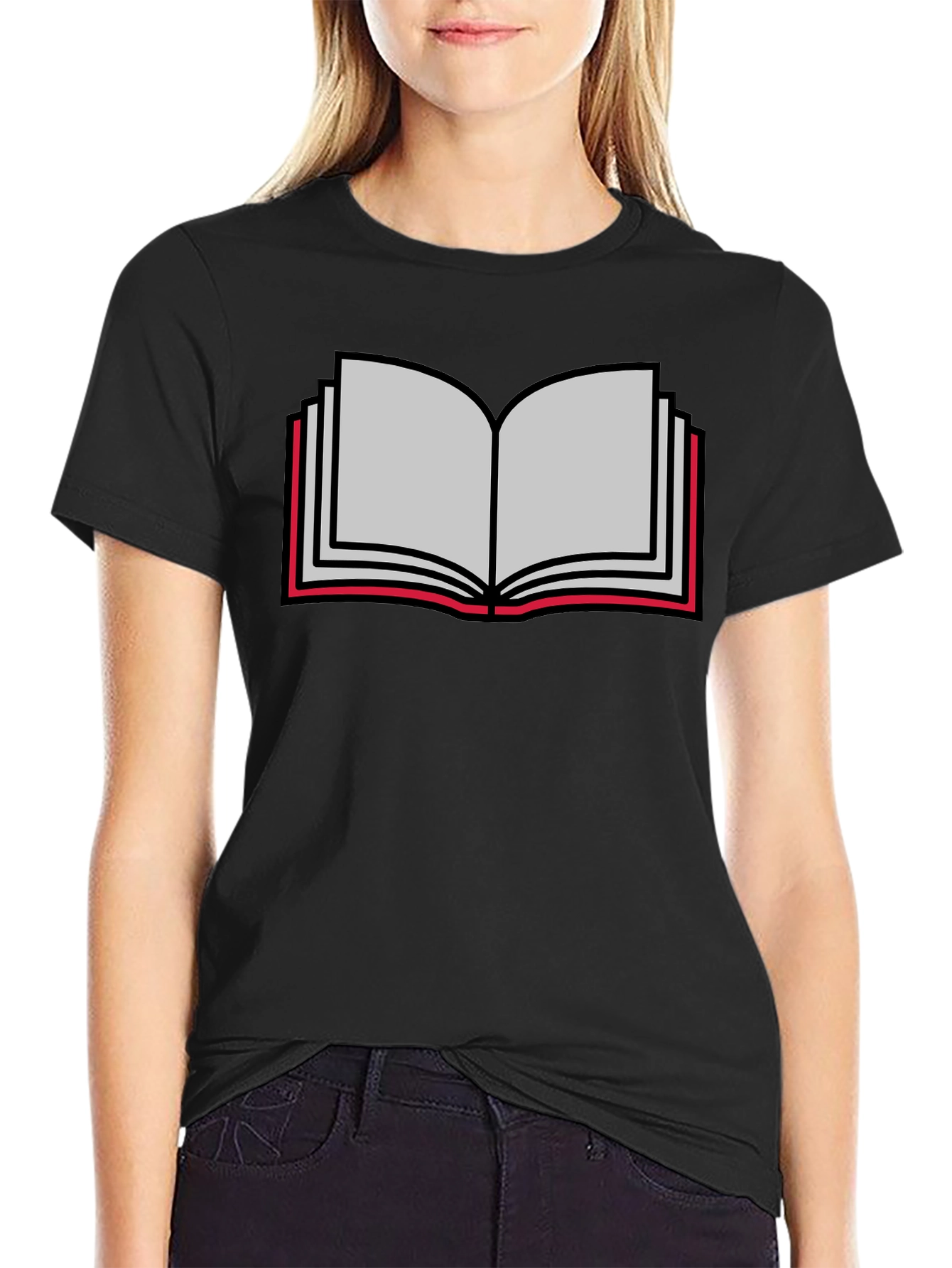 Book Lovers Tee - Open Book Graphic T-Shirt