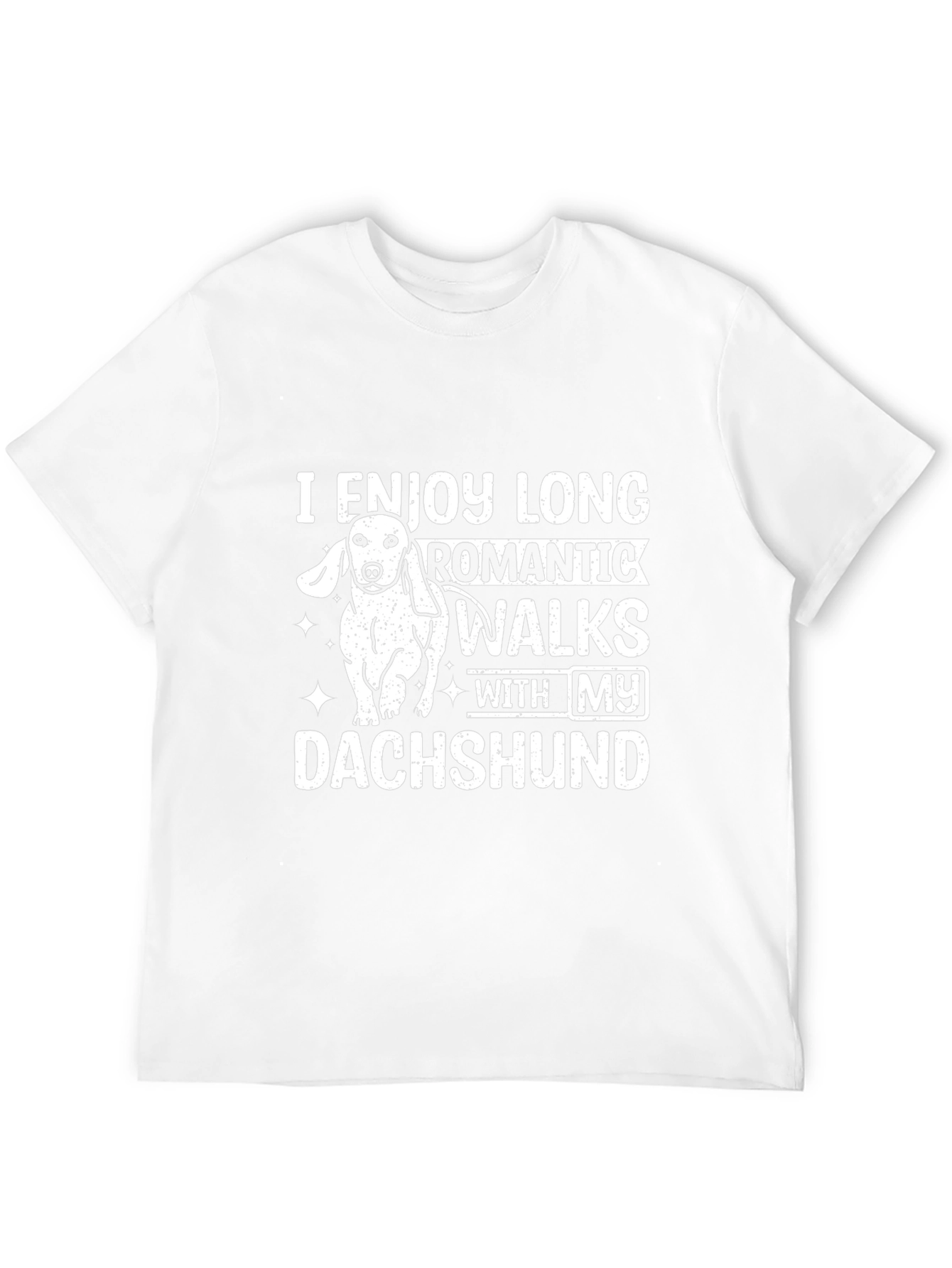 I Enjoy Long Walks With My Dachshund T-Shirt – Funny Dog Lover Tee