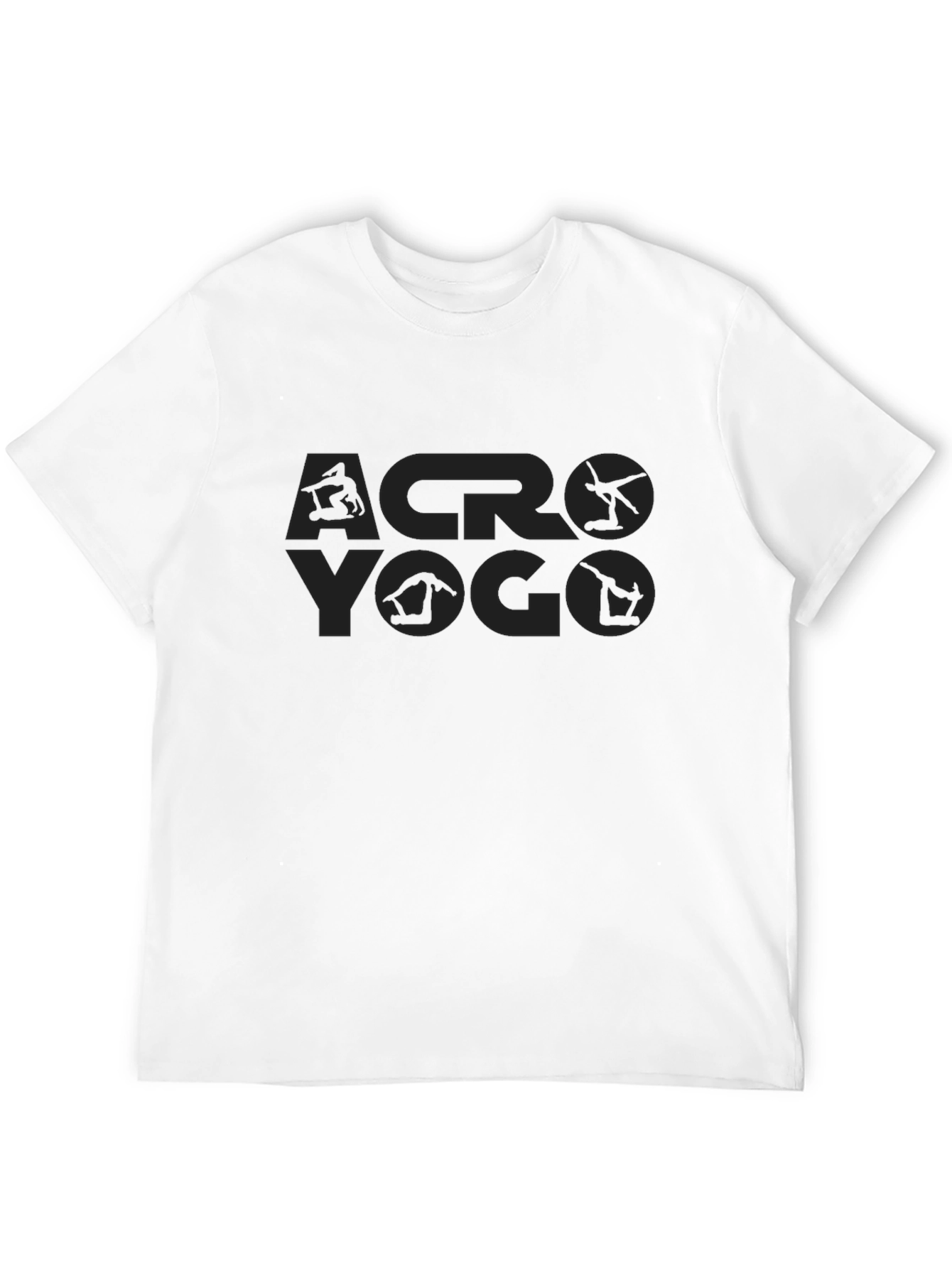 Acro Yoga Black T-Shirt - Balance & Strength