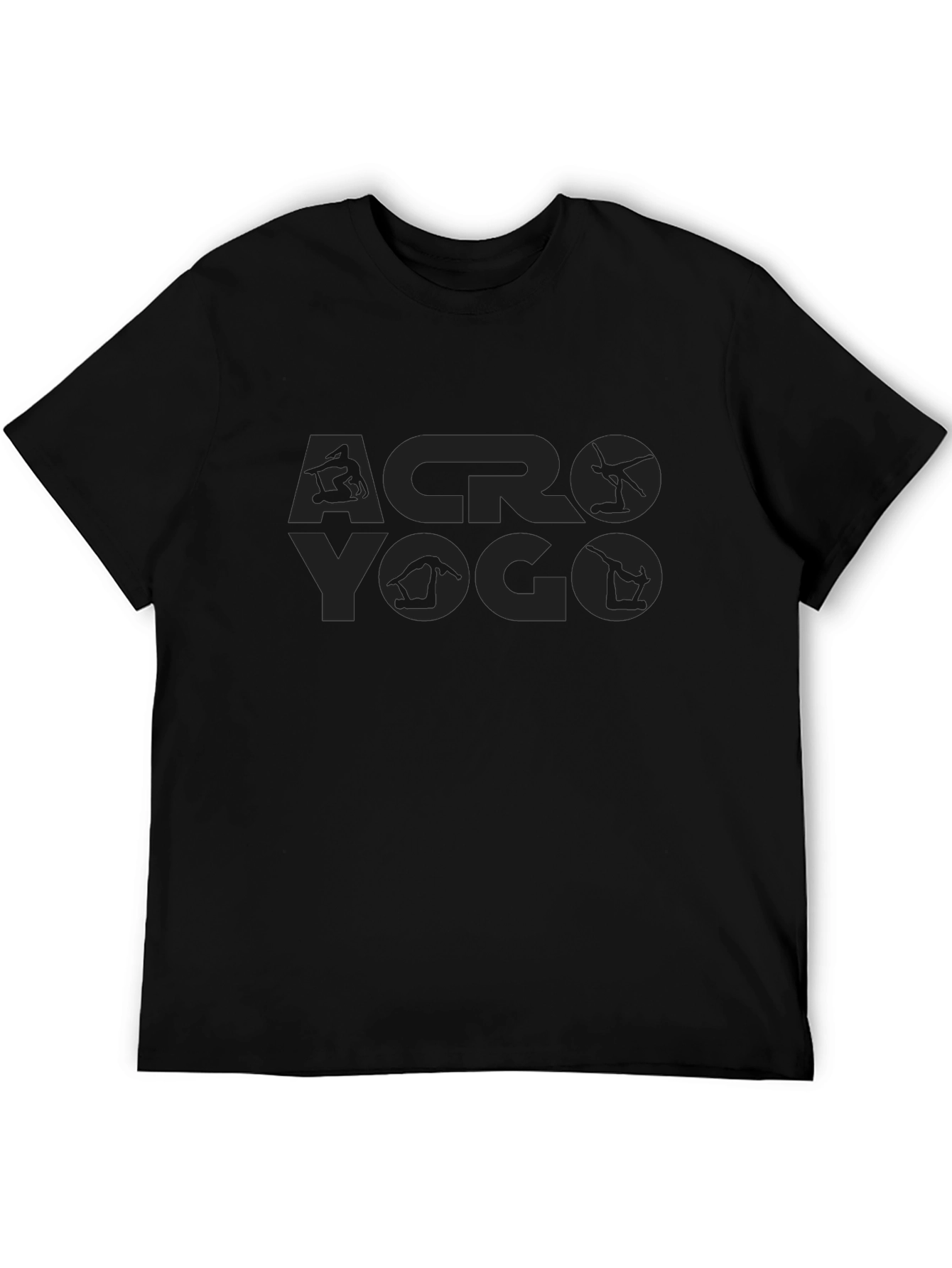 Acro Yoga Black T-Shirt - Balance & Strength