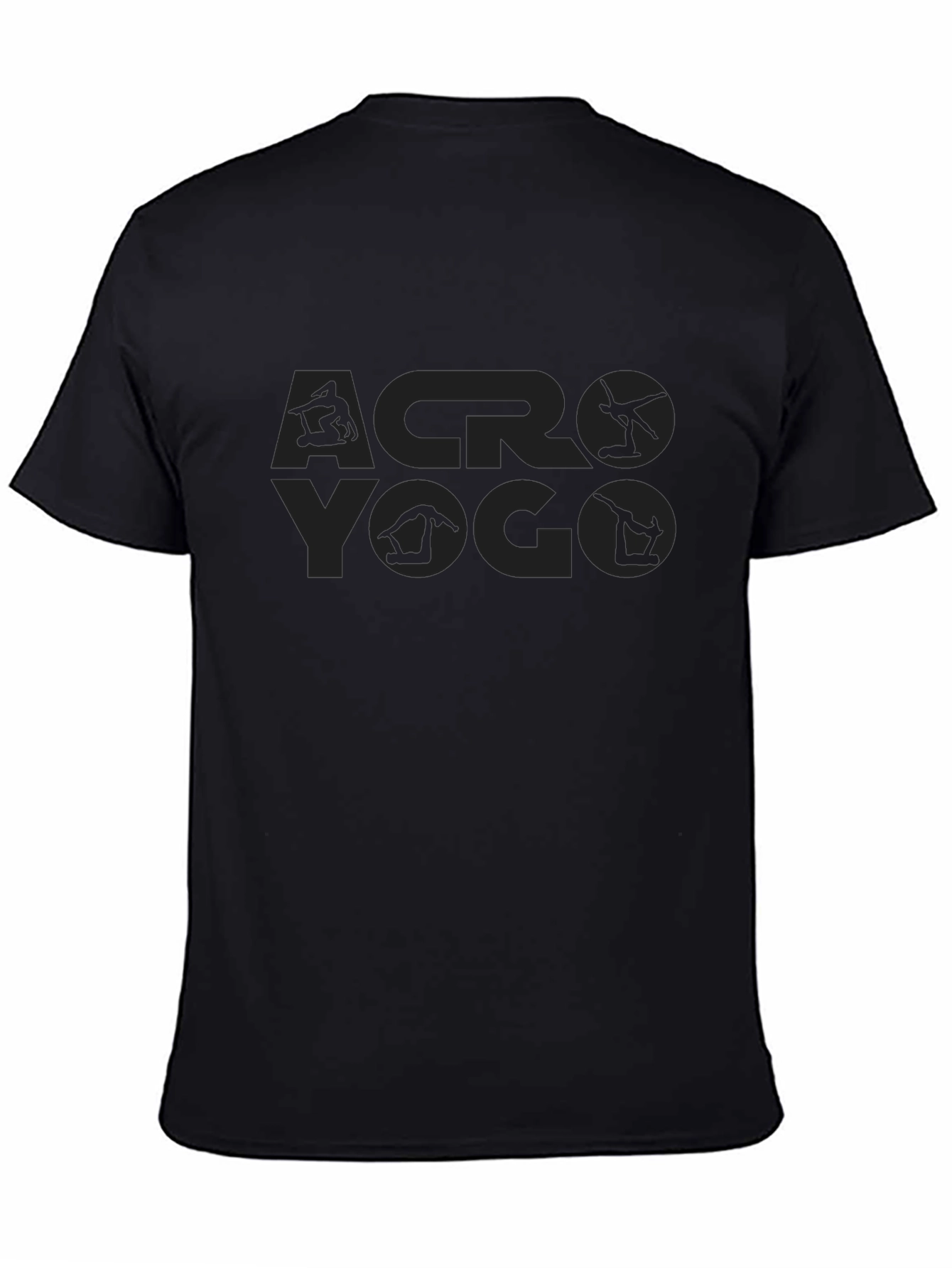 Acro Yoga Black T-Shirt - Balance & Strength