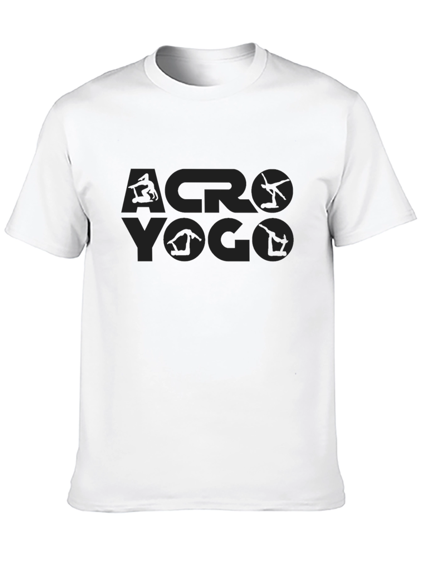 Acro Yoga Black T-Shirt - Balance & Strength