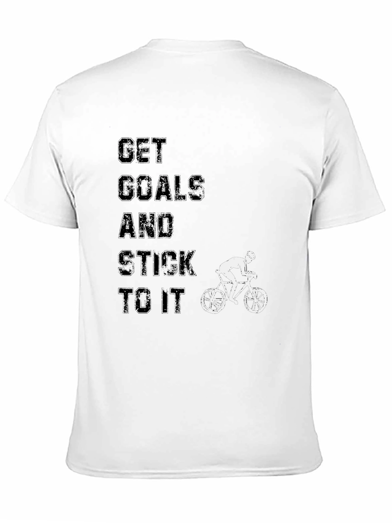 Get Goals and Stick to It Black T-Shirt
