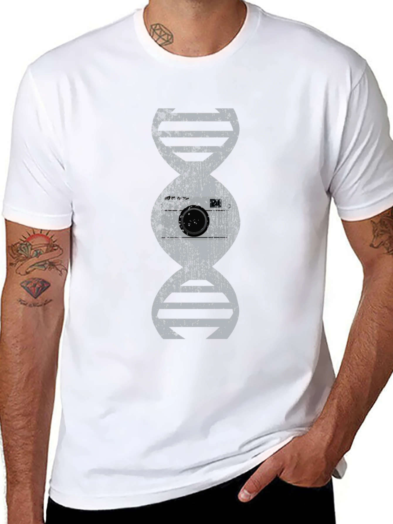 DNA Camera T-Shirt - Photography Enthusiast Tee