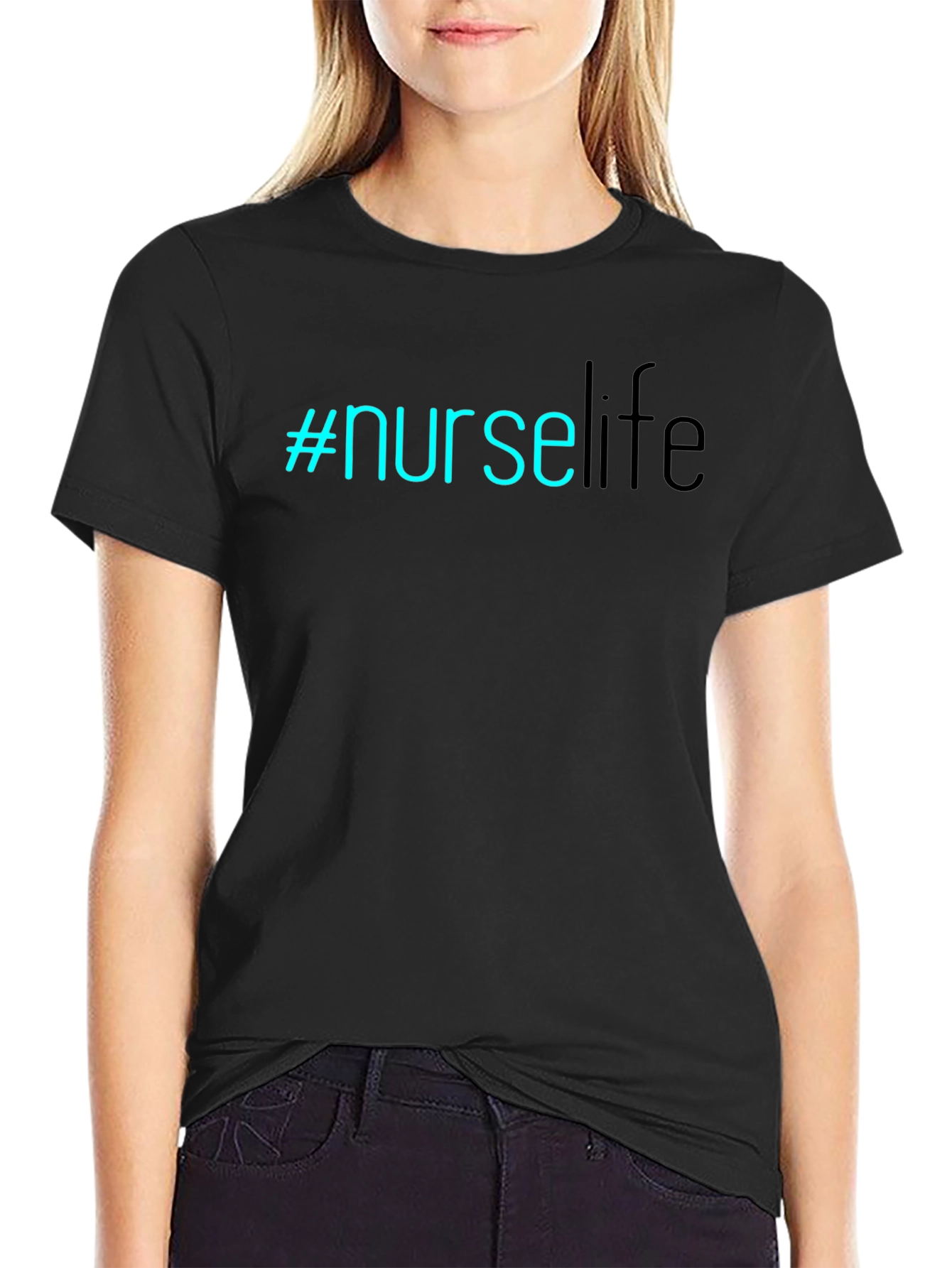 #NurseLife T-Shirt - Black Comfortable Stylish