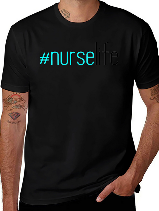 #NurseLife T-Shirt - Black Comfortable Stylish