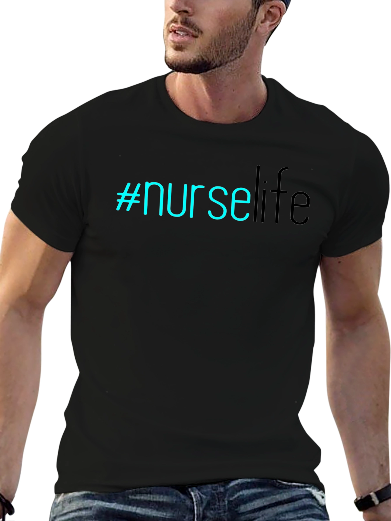 #NurseLife T-Shirt - Black Comfortable Stylish