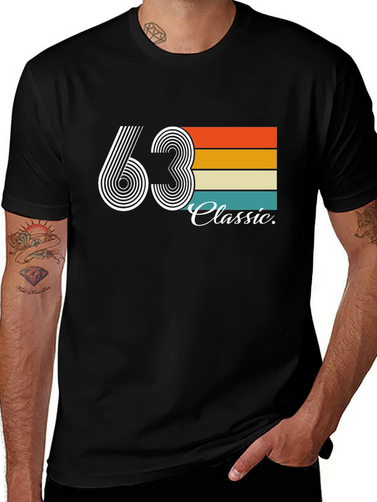 63 Classic Retro Style Graphic Tee - Black