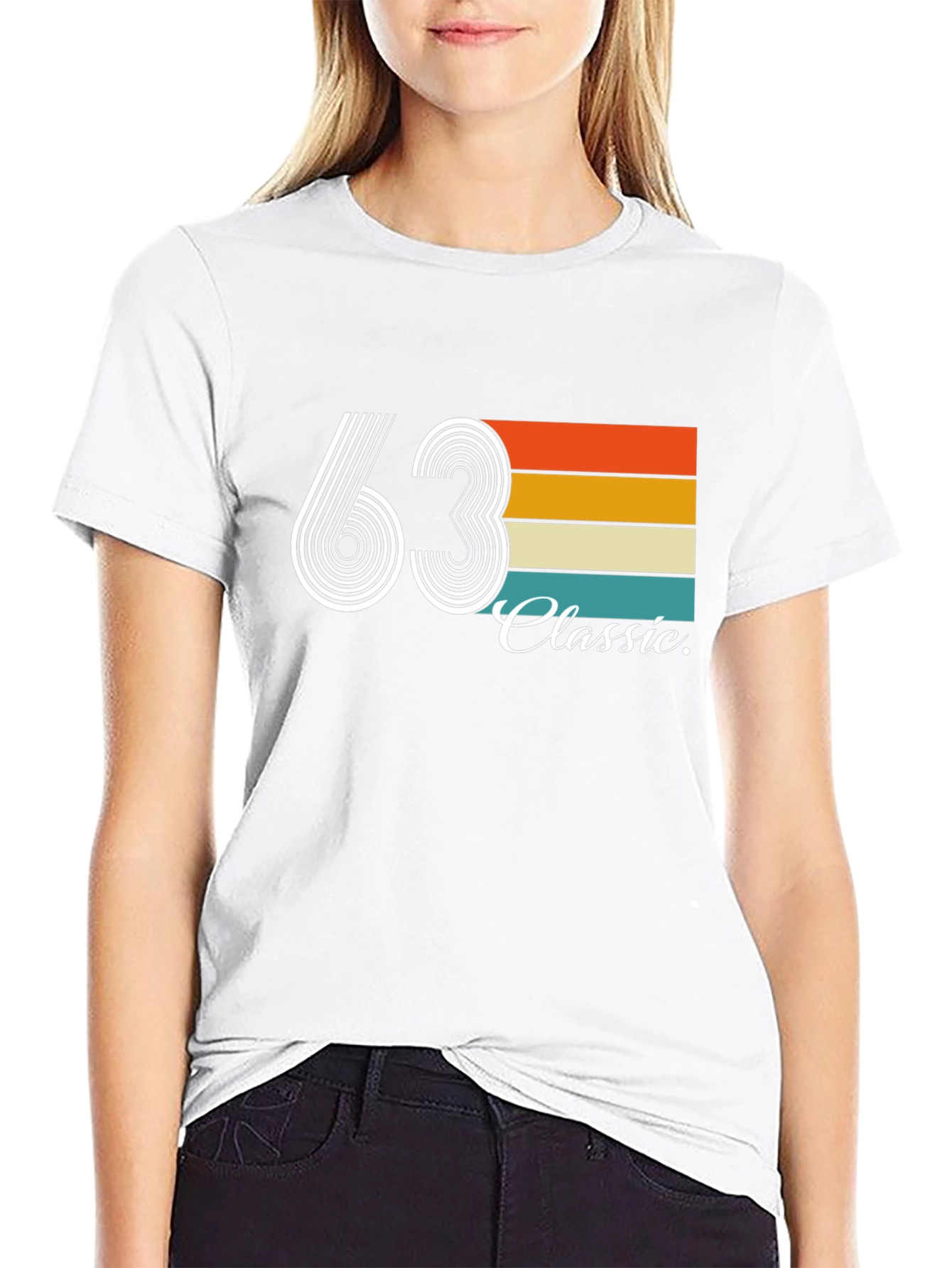 63 Classic Retro Style Graphic Tee - Black