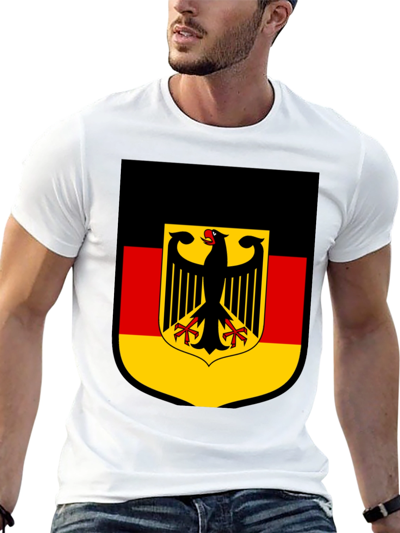 German Flag Shield Graphic T-Shirt