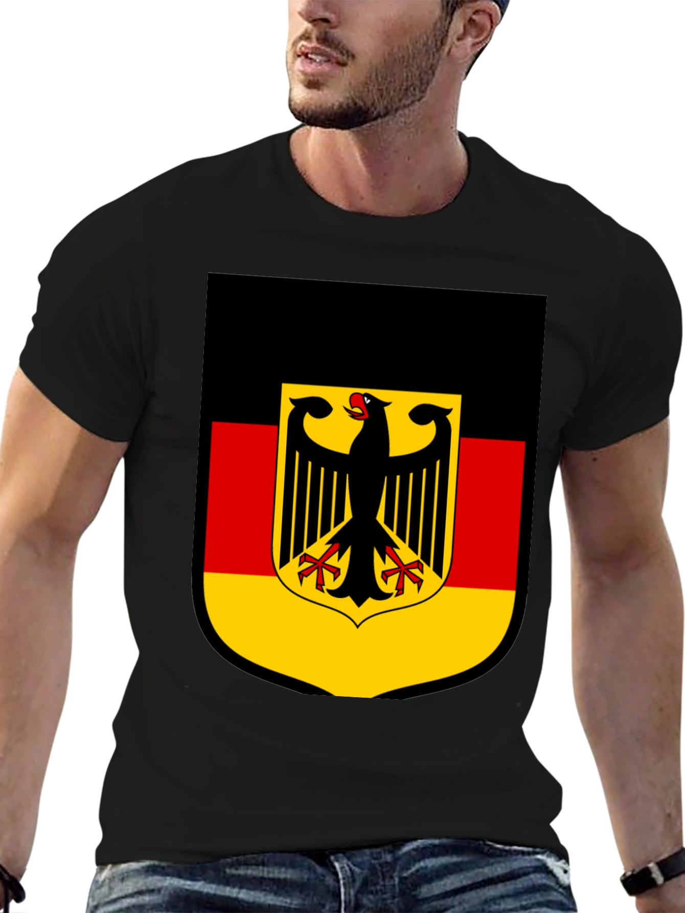 German Flag Shield Graphic T-Shirt