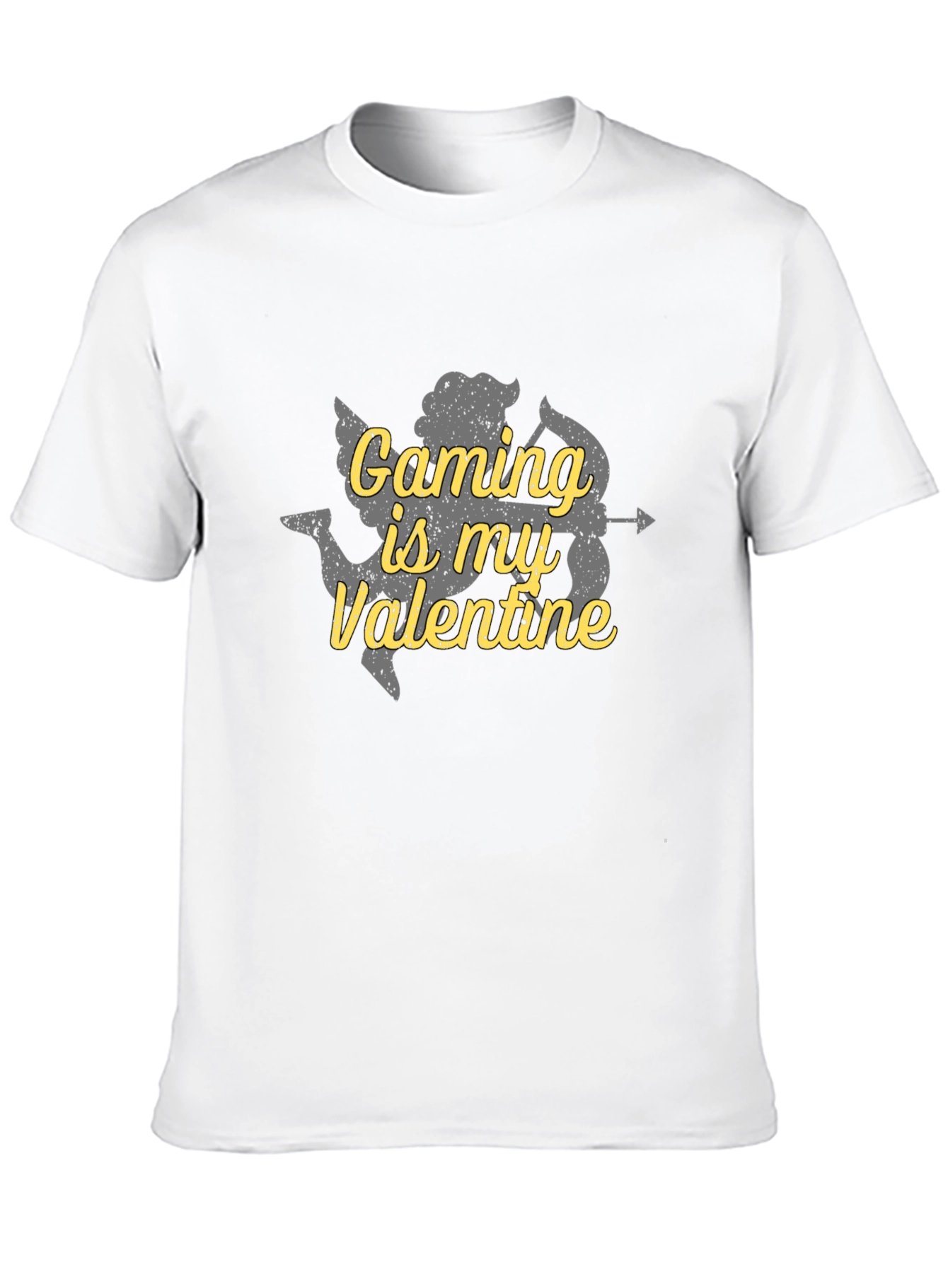 Gaming is My Valentine Cupid Graphic T-Shirt
